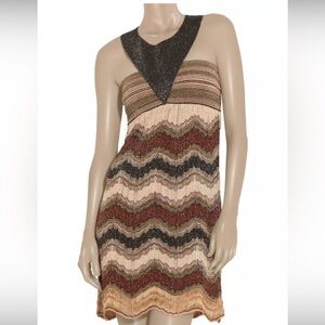 Missoni Zig Zag Knit Halter Dress